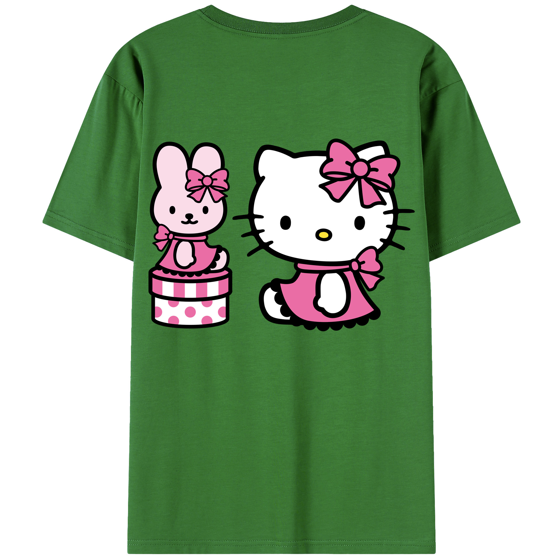 （画像用） Hello Kitty ハローキティ レディース半袖Tシャツ(バックプリント)